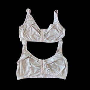 Two Beige Post Mastectomy Bras Size 48